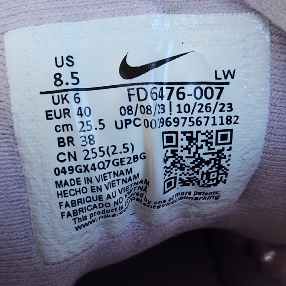 Nike "Downshifter 13" Running Shoe Athletic Sneaker Pink | Women's Size 8.5 - Picture 11 of 13